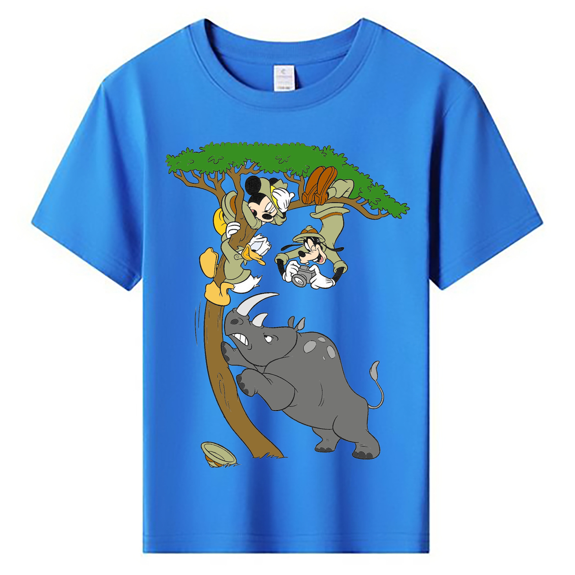 ミッキーマウス Mickey Mouse 綿100％キッズTシャツ（フロントプリント）
